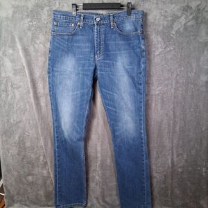 Levis 511 Slim Fit Stretch Jeans Throttle Dark Wash Color Mens 36x34 Inseam 33